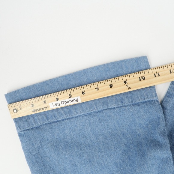 Pilcro Anthropologie Jeans Womens 30 Blue Wide Leg Denim High Rise Trouser - Picture 8 of 10